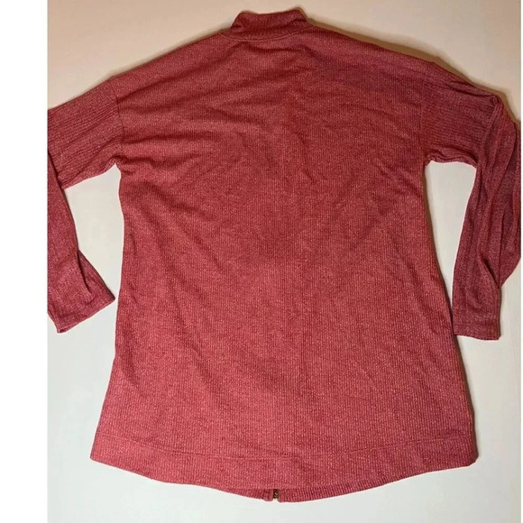 Soft Surroundings Light Red Zip Up Size Small - Picture 4 of 6